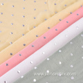 Knit Foil Printed Polka Dot Single Jersey Fabric